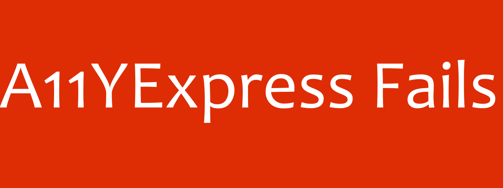 Napis na pomarańczowym tle AliExpress Fails