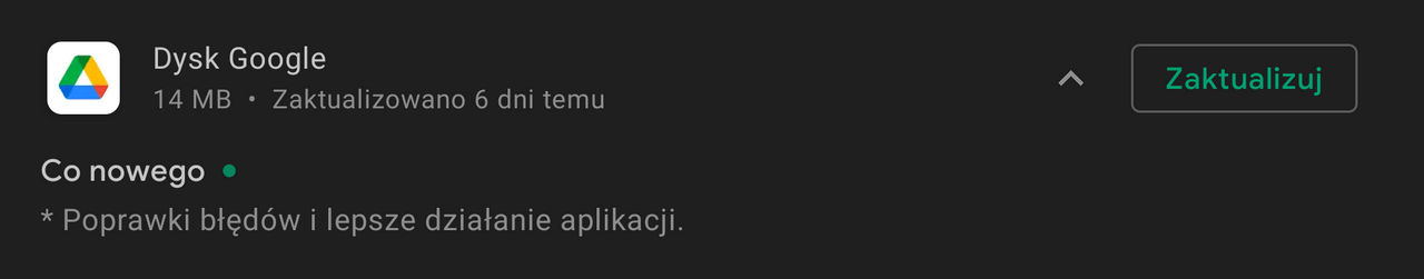Zrzut ekranu przedstawiający niedokładną dokumentację oprogramowania
