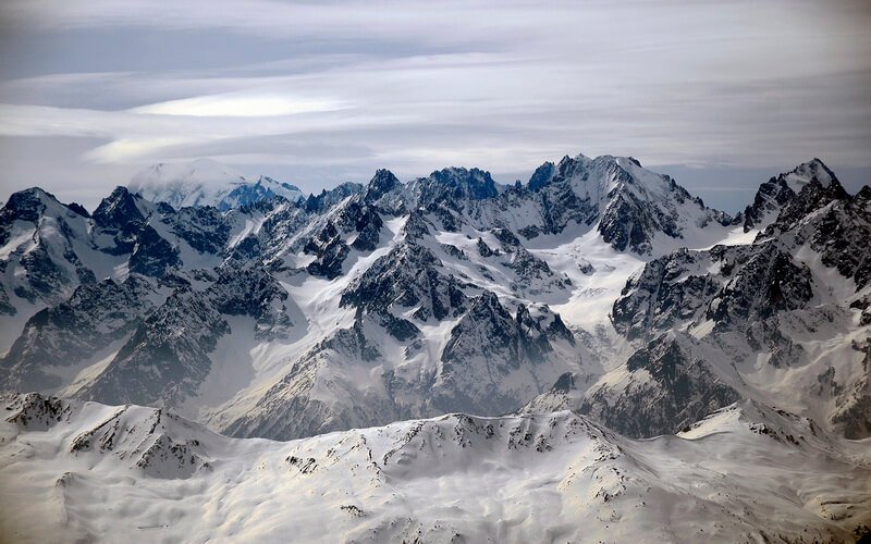 Verbier - widok na Mount Black z góry Mount Fort
